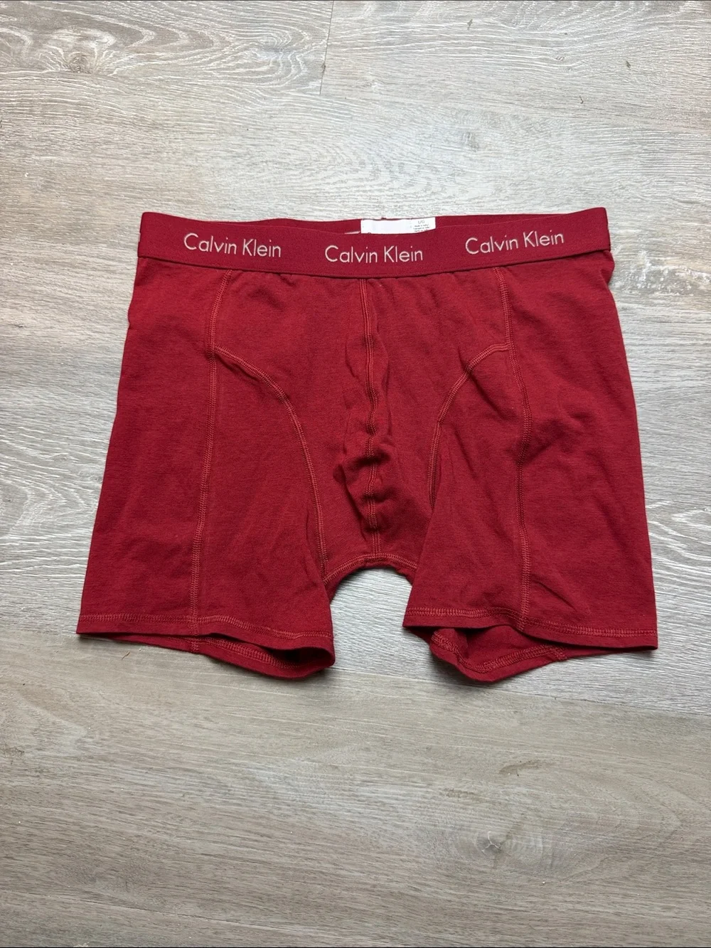 Calvin Klein Red Men's Cotton Stretch Boxer Large Briefs